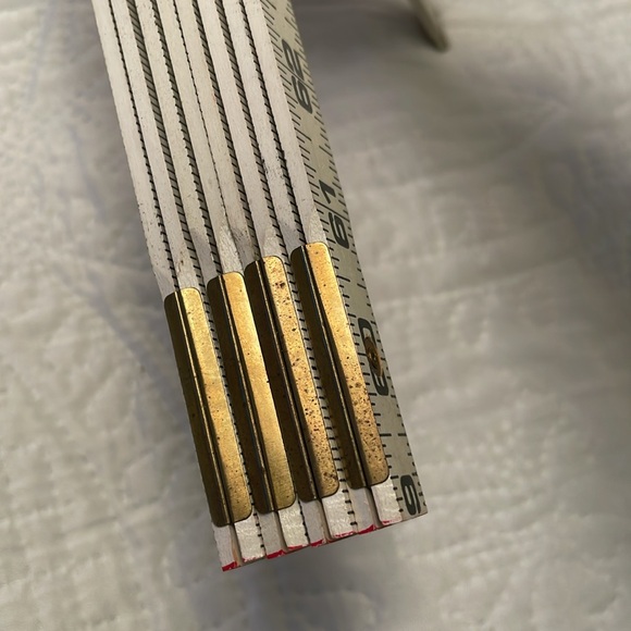 Set of 2 Measuring Tools Carpenter Tools Tape Measure & Wood Folding Ruler - Picture 6 of 9